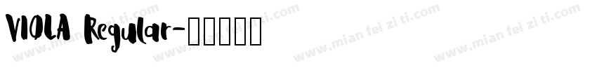VIOLA Regular字体转换